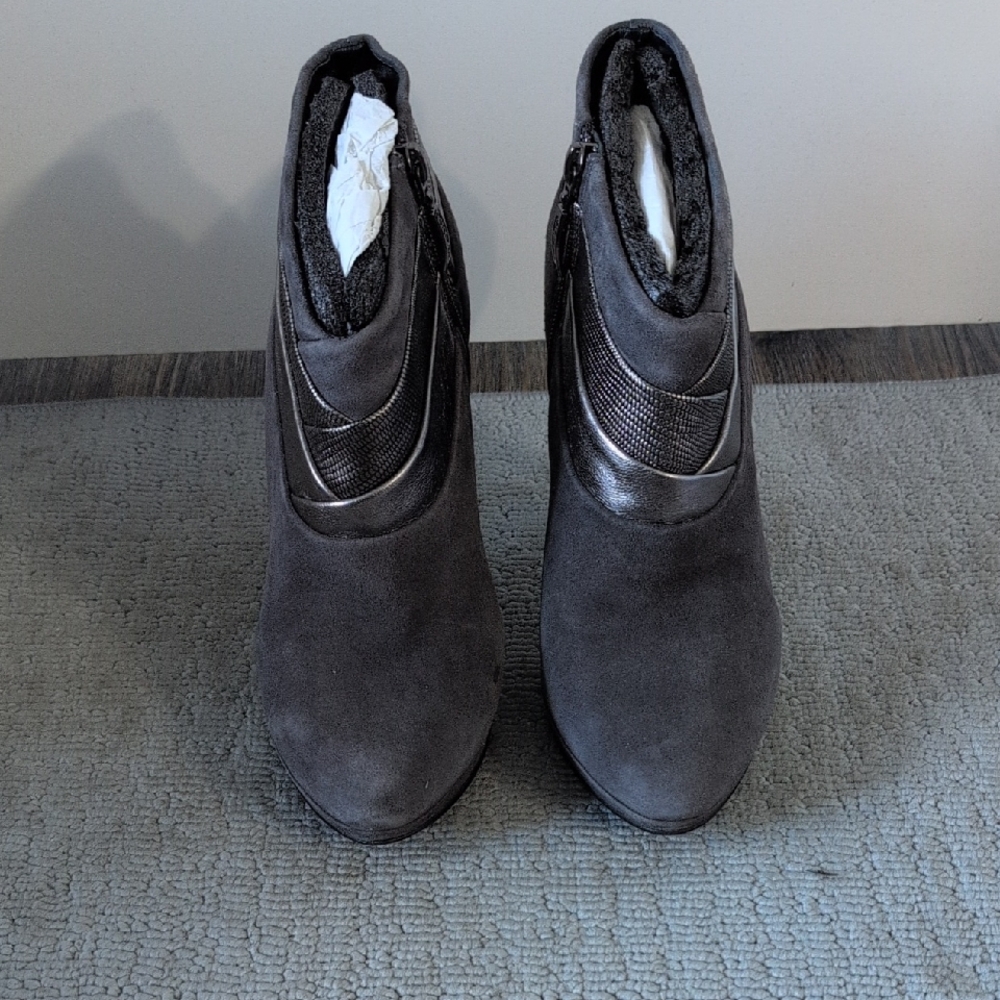 Guess Charcoal Ankle Booties